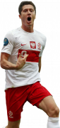 Robert Lewandowski football render