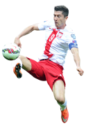 Robert Lewandowski football render