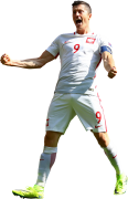 Robert Lewandowski football render