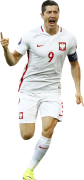 Robert Lewandowski football render