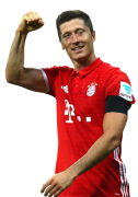 Robert Lewandowski football render