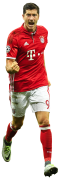 Robert Lewandowski football render