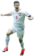 Robert Lewandowski football render