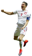 Robert Lewandowski football render