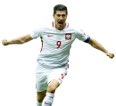 Robert Lewandowski football render