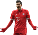 Robert Lewandowski football render