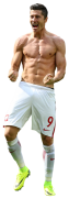 Robert Lewandowski football render