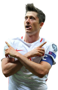 Robert Lewandowski football render