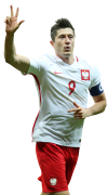 Robert Lewandowski football render