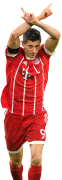 Robert Lewandowski football render