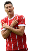 Robert Lewandowski football render