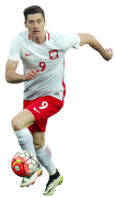 Robert Lewandowski football render