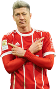 Robert Lewandowski football render