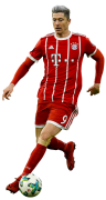 Robert Lewandowski football render