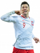 Robert Lewandowski football render