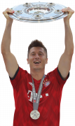 Robert Lewandowski football render