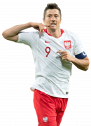 Robert Lewandowski football render