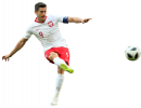 Robert Lewandowski football render