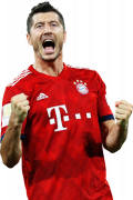 Robert Lewandowski football render