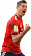 Robert Lewandowski football render