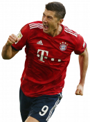 Robert Lewandowski football render