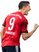 Robert Lewandowski football render