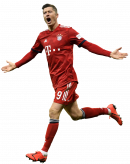 Robert Lewandowski football render