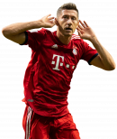 Robert Lewandowski football render