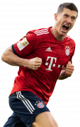 Robert Lewandowski football render