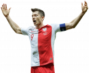 Robert Lewandowski football render