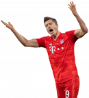 Robert Lewandowski football render