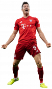 Robert Lewandowski football render