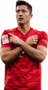 Robert Lewandowski football render