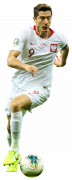 Robert Lewandowski football render