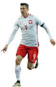 Robert Lewandowski football render