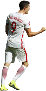 Robert Lewandowski football render