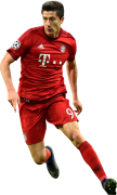 Robert Lewandowski football render