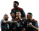 Robert Lewandowski, David Alaba, Arturo Vidal, Xabi Alonso & Franck Ribéry football render