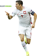 Robert Lewandowski football render