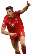 Robert Lewandowski football render