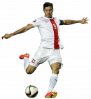 Robert Lewandowski football render