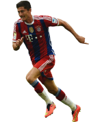 Robert Lewandowski football render