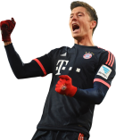 Robert Lewandowski football render