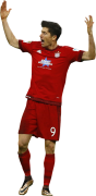 Robert Lewandowski football render