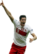 Robert Lewandowski football render