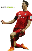 Robert Lewandowski football render