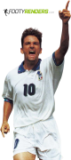 Roberto Baggio football render