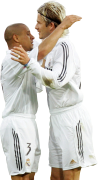 Roberto Carlos & David Beckham football render