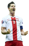 Robert Lewandowski football render