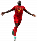 Romelu Lukaku football render